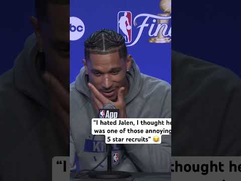 Josh Hart on his relationship with Jalen Brunson and Mikal Bridges 😂 thumbnail