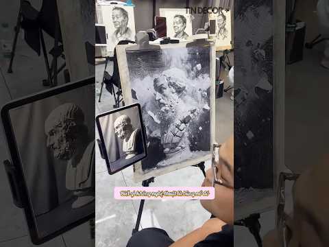 Khi học sinh vẽ tượng thạch cao theo ý mình #art #tindecor thumbnail