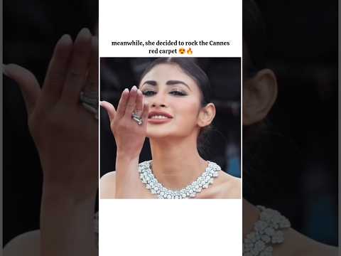 she made her come back on cannes 😍🔥 #mouniroy #shortsfeed #shorts thumbnail