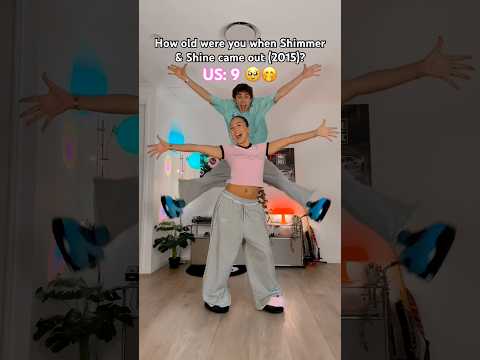 Shimmer and shine dance! ??✨ wh remembers this trend? ? WE NEED TO KNOW! ?? #shorts #couple thumbnail