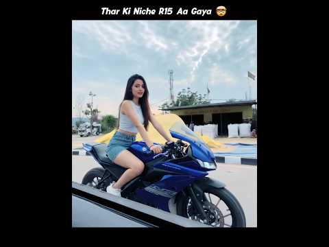 Thar Ke Niche R15 Bike Aaya 😱 Bike Toot Gya 💔 Crazy Reaction thumbnail
