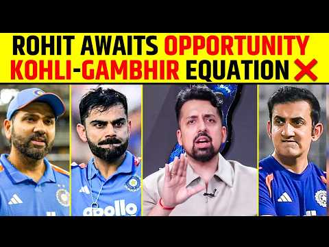 ROHIT AWAITS OPPURTUNITY KOHLI-GAMBHIR EQUATION❌ #rohitsharma #viratkohli #gautamgambhir #viralnews thumbnail