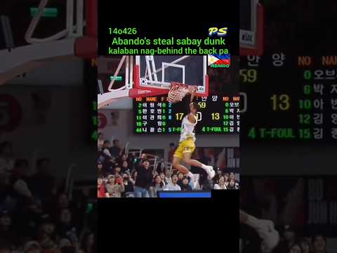 Rhenz Abando inagaw ang behind the back dribble, sabay monster dunk. thumbnail
