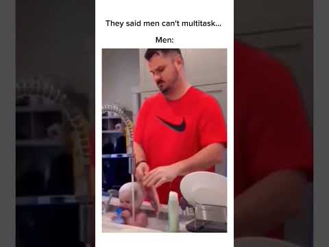 They said men can't multitask... ? Subscribe for more! #shorts thumbnail