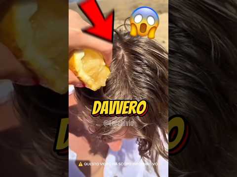 MA DAVVERO IL LIMONE FA DIVENTARE BIONDI? 😱 #curiosità #informative thumbnail