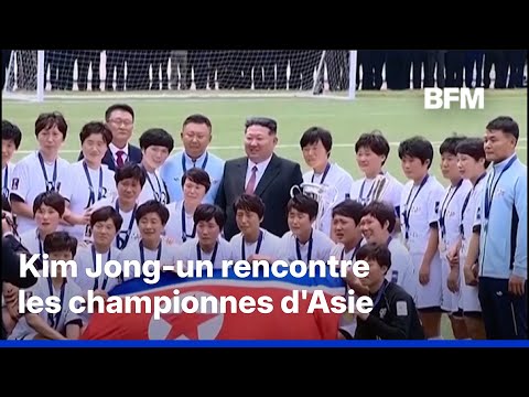 Des footballeuses nord-coréennes fondent en larmes devant Kim Jong-un thumbnail