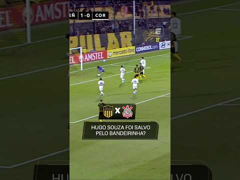SENTIU ESTAR FORA DA COPA? HUGO SOUZA IA FALHAR NESSE GOL DO PEÑAROL? ??? thumbnail