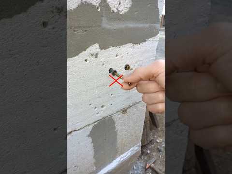 A Great Construction Trick using a Dowel and Nail for a Secure Hold #diy #construction #tricks thumbnail