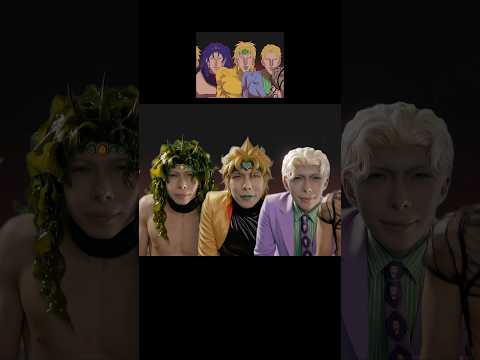 Live-Action JoJo Villain Bosses Doing the Shoulder Shaking Dance #shorts thumbnail