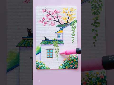 #art #scenery #drawing #shorts thumbnail