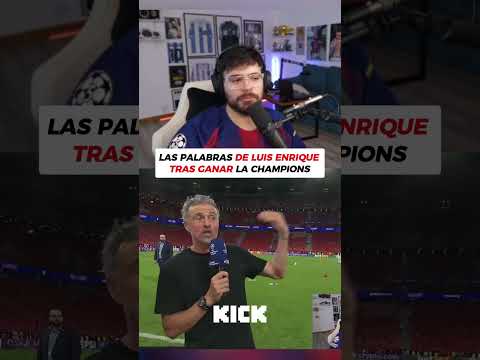 Las palabras de Luis Enrique tras ganar la champions #lacobraaa #lacobra #luisenrique #psg #arsenal thumbnail