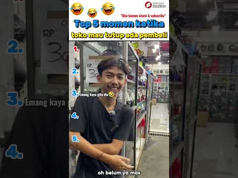 ketika toko mau tutup ada pembeli #funny #ngakak #top5 #lucu #hiburan #fyp #shorts thumbnail