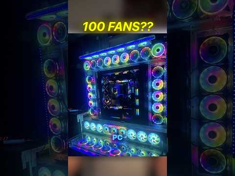This PC has 100 fans… #pcgamer #gaming #pcgaming #pcbuild #pc #gamer #gaming #gamingsetup thumbnail