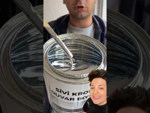 Viral ayna efektli boyayı deniyorum! Mirror paint #shorts #mirror thumbnail