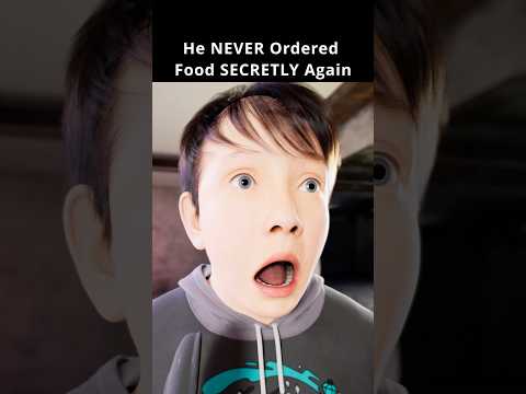 He NEVER Ordered Food SECRETLY Again #shortsfeed #funny #story thumbnail