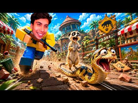 CAZANDO A MI EDITOR Y A MONOAXACO EN ESCAPA DEL CAZADOR!🦁 thumbnail