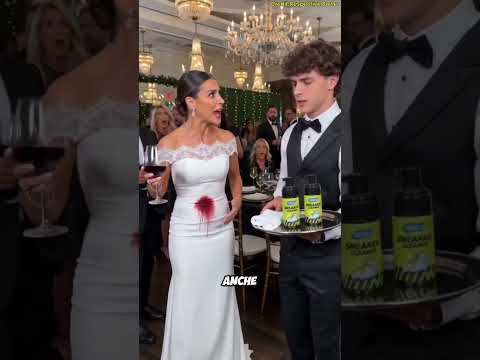 Il ragazzo ha rimosso la macchia dal vestito e ha lasciato tutti senza parole ?#shorts thumbnail