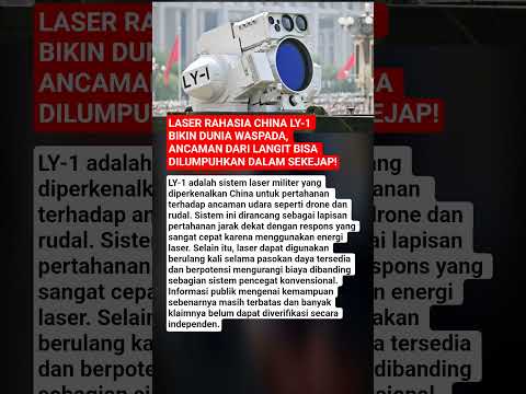 Laser Rahasia China LY-1 Bikin Dunia Waspada, Ancaman dari Langit Bisa Dilumpuhkan dalam Sekejap! thumbnail