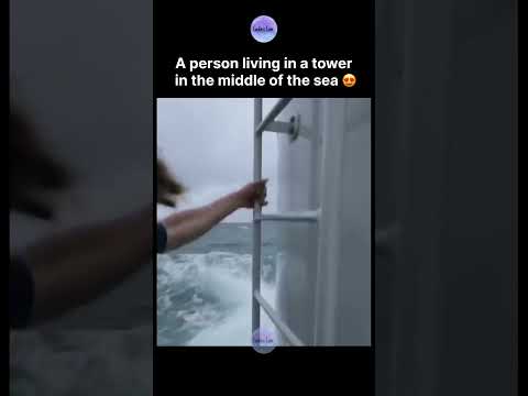 ￼ A person living in a tower in the middle of the sea 🌊 thumbnail