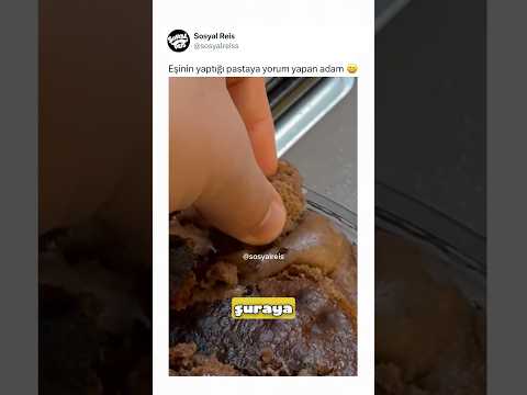 Eşinin yaptığı pastaya yorum yapan adam ? thumbnail