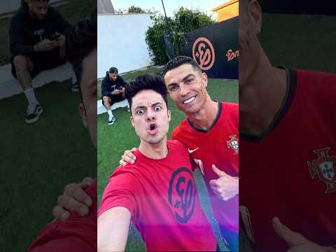 VOU CONHECER O CRISTIANO RONALDO!? #shorts thumbnail