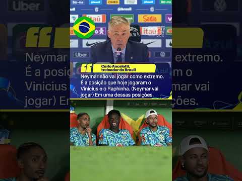 ANCELOTTI REVELA EM QUAL POSIÇÃO PRETENDE USAR NEYMAR NA SELEÇÃO BRASILEIRA! 🇧🇷🔟👀 thumbnail