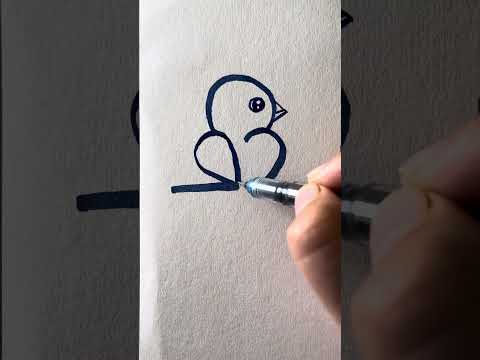Draw a bird with Numbers ? #art thumbnail