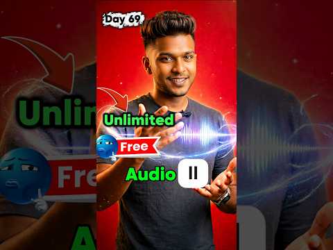 Unlimited AI Voice for FREE ? Day 69 #mission1mwithyou #audio thumbnail