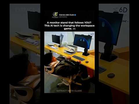 Futuristic AI Monitor Stand That Follows Your Every Move ? thumbnail