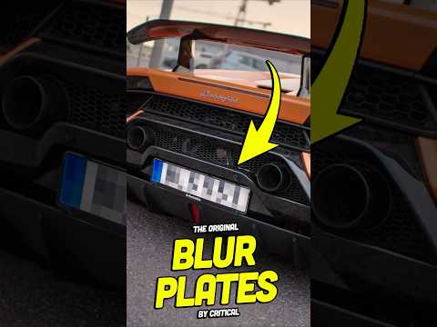 #SHORTS Save time with Pre-blurred License Plates  #criticalcustoms #automobile thumbnail
