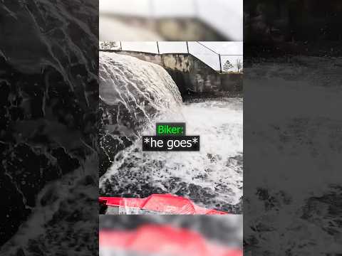 Biker Riding in Waterfall !? thumbnail