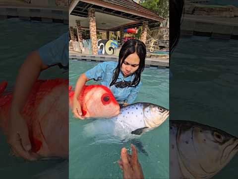 kk berenang sama ikan #trandingshorts thumbnail