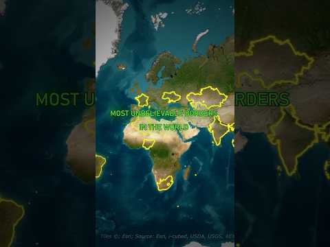 The World's STRANGEST Borders.. #shorts thumbnail
