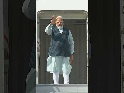 PM Modi emplanes for UAE | #shorts thumbnail