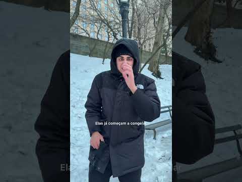 A CIDADE DE NYC ESTA MAIS FRIA QUE O ALASCA 🥶 thumbnail