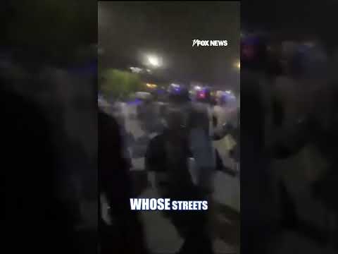 WATCH: Officers fire tear gas as protests GROW outside NJ facility #foxnews #news #shorts thumbnail
