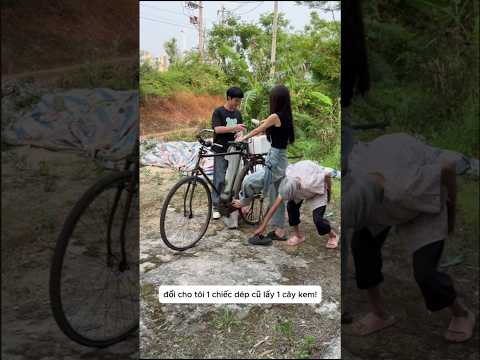 Bà lão lấy trộm dép đổi kem ăn #shorts thumbnail