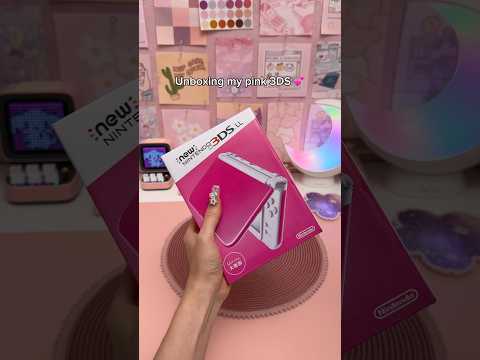 unboxing my pink 3DS 💕 | nintendo handheld | cozy gaming thumbnail