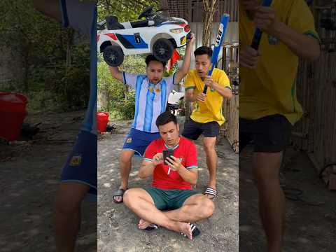 A surprise for Messi and Neymar #ronaldo #messi #kindness thumbnail