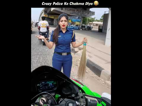 Police Ko Chakma Diya 😂 Without Helmet 🔥 Superbike Zx10r thumbnail
