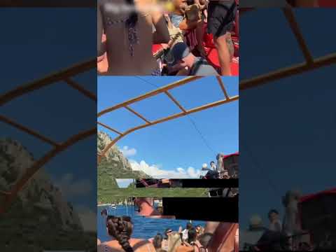 Turistas viven momentos de tensión tras hundimiento de barco pirata #shorts thumbnail