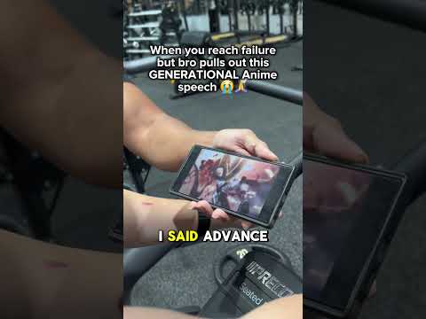 GENERATIONAL Anime speech at gym 😭🙏 thumbnail