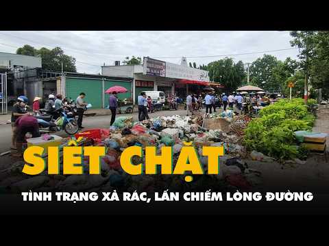 Siết tình trạng xả rác, lấn chiếm lòng lề đường quanh Chợ đầu mối Hóc Môn thumbnail