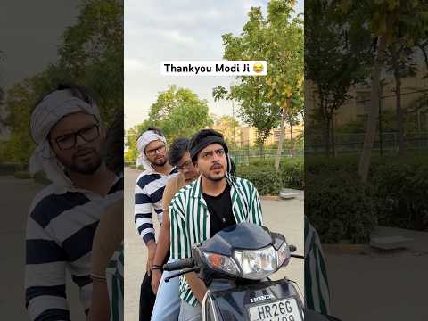 Modi Ji vs Police 🥵😂 #rachitrojha #shorts thumbnail