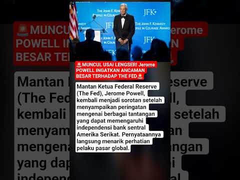 🚨MUNCUL USAI LENGSER! Jerome Powell Ingatkan Ancaman Besar terhadap The Fed🚨 thumbnail