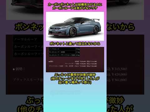 カーボンルーフをあまり見かけないわけ #shorts #gtr #r35 #カスタム #車好き #あるある #カーボン thumbnail