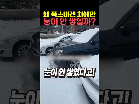 왜 폭스바겐 차에만 눈이 안 쌓일까 thumbnail