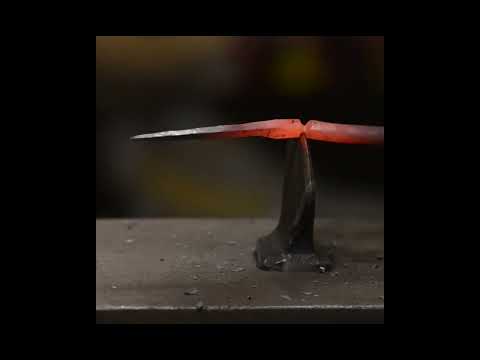 HOW TO Hand forge NAILS  #blacksmith #handforged #nails thumbnail