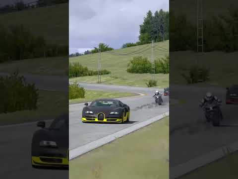 Kawasaki Ninja H2 vs Bugatti Hypercars #shorts #kawasaki #superbike #supercars #kawasakininja #car thumbnail