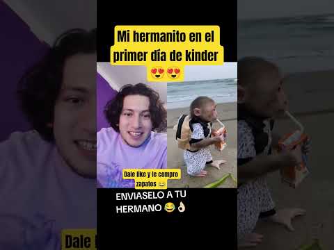 Mi hermanito en el primer día de kinder ??? - Hey Crispin #humor #cute thumbnail